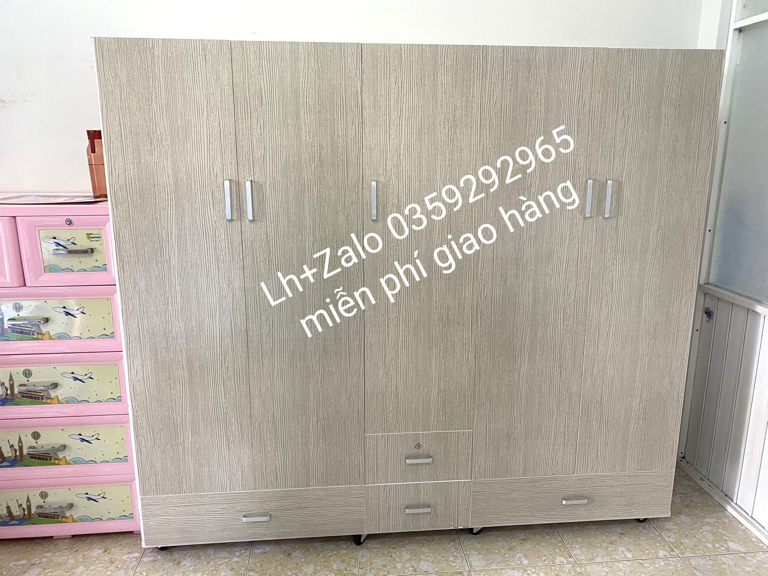 Tủ nhựa đài Loan 5 cánh