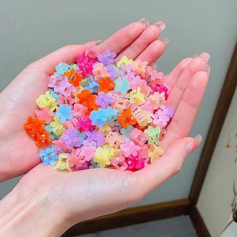Set 20 kẹp tóc càng cua mini nhiều màu cho bé