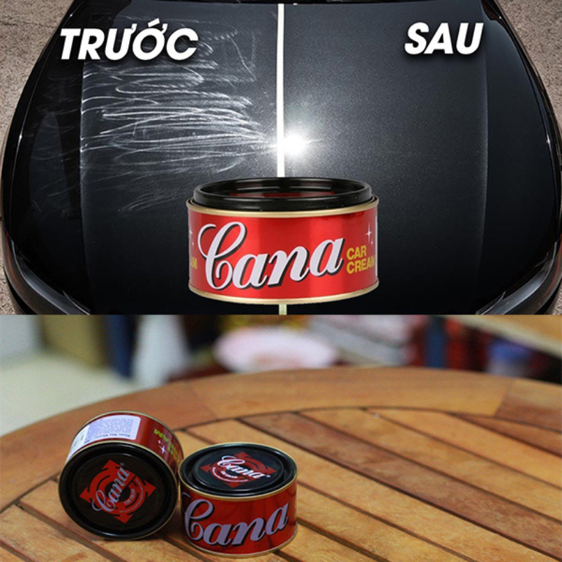 Xi Đánh Bóng Cana 100G Kem Đánh Bóng Xóa Trầy Xước Sơn Ô tô - Xe Máy Cana Car Cream - đánh bóng bề mặt kim lọai, đồ gỗ, mặt đá, Đồ Da, Gốm Sứ, Bóng Bi a, Tẩy Vết Băng Kính Làm Mờ Vết Xước Xe Máy Ô Tô