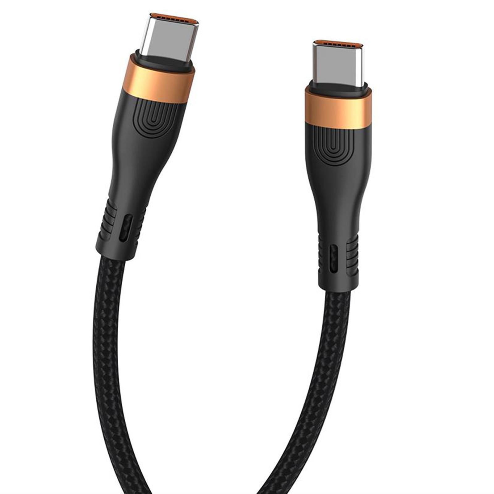 USB Type C Cable, 100W Syncing Cord, TPE Cord Type C to Type C Data Cable for Phones Laptop