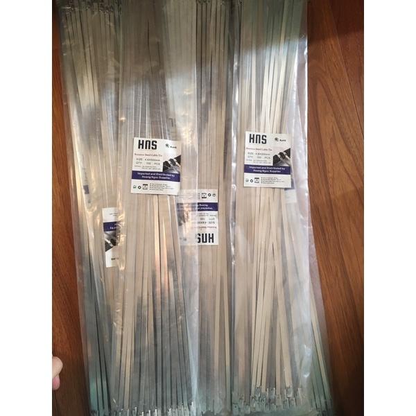 Túi 100 sợi dây rút inox 304 chịu, chịu nhiệt size 50cm