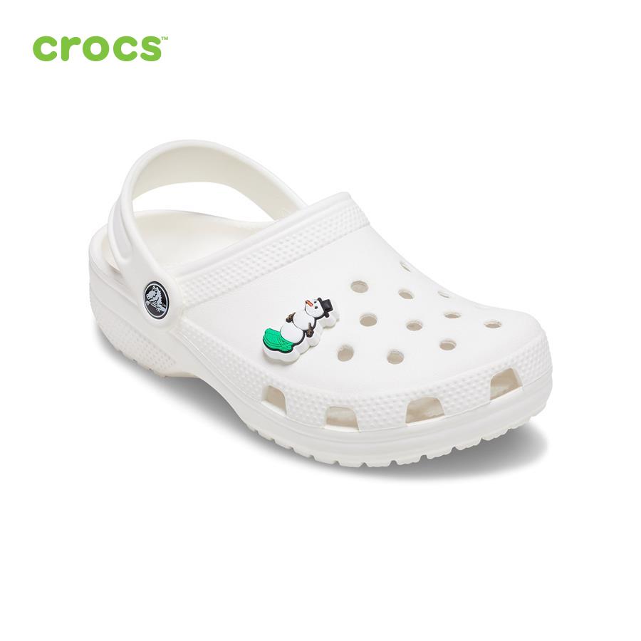 Huy hiệu jibbitz unisex Crocs JB Snowman with Crocs
