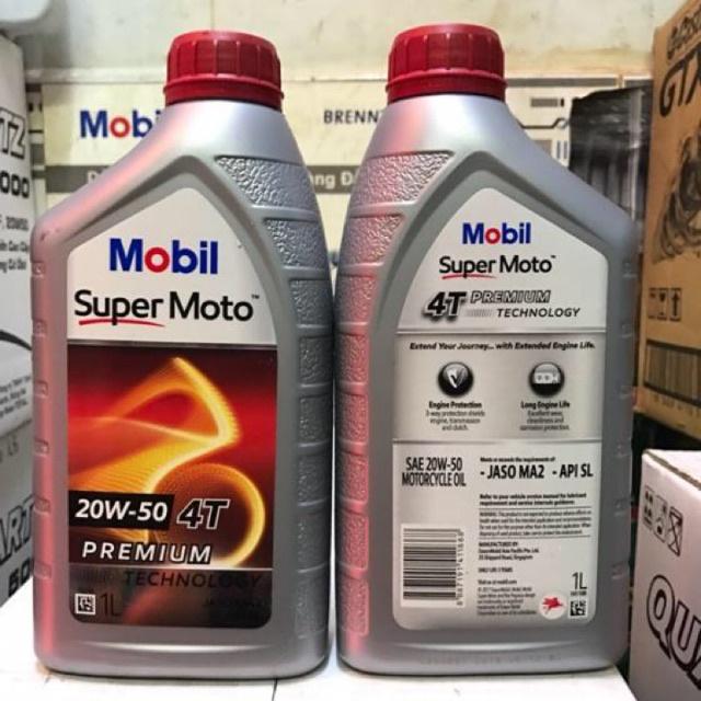 Nhớt Mobil 1 Super Moto 4T 20w50 800ml