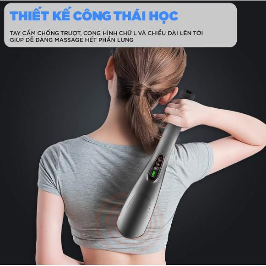 Máy Massage Cầm Tay Đa Năng Cao Cấp LIKETECH |Mát Xa Chuyên Sâu Cho Cổ, Vai Gáy, Bụng, Lưng, Cánh Tay, Chân Làm Quà Tặng