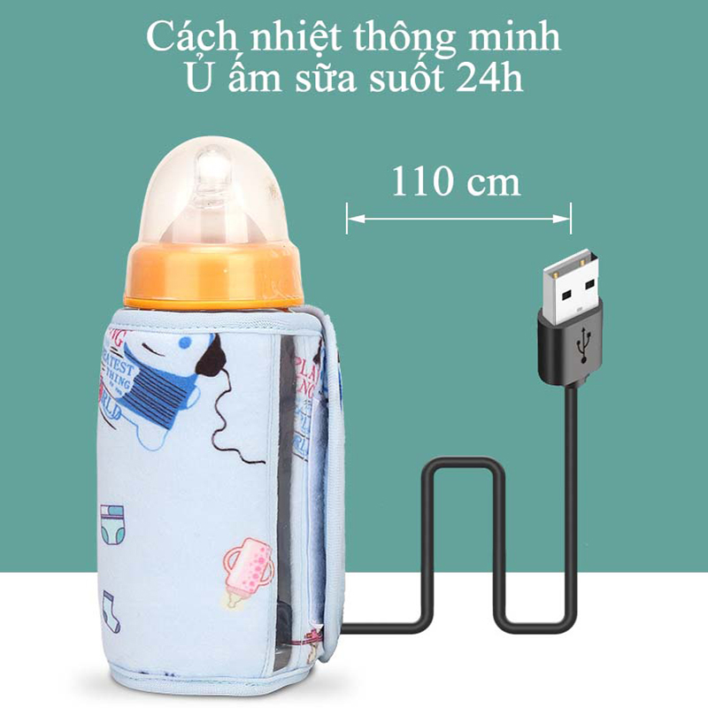 Túi Ủ Bình Sữa Thông Minh Cho Bé Warm Milk Di Động Giữ Nhiệt Hâm Nóng Bình Sữa Túi Hâm Sữa USB Giữ Ấm Bình Sữa Cầm Tay Túi Hâm Nóng Sữa Thức Ăn  Sạc USb Giúp Giữ Nhiệt Sữa Lâu Dài Thiết Kế Nhỏ Gọn