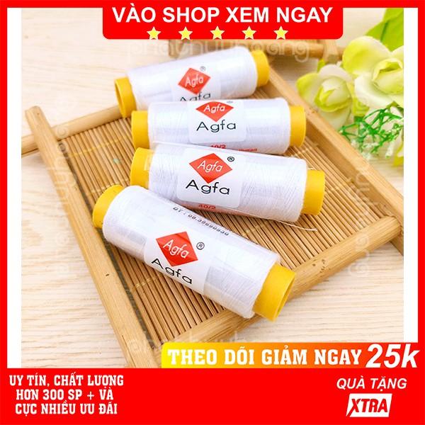 Combo 4 cuộn chỉ trắng giá rẻ thông dụng