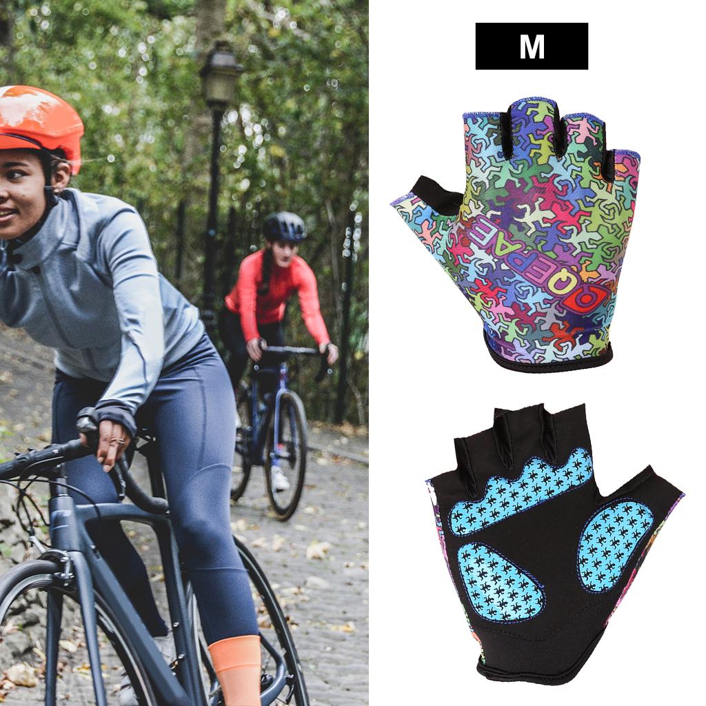 Half Finger Short Padded Gloves Fingerless Bike Outdoor Sports Gym