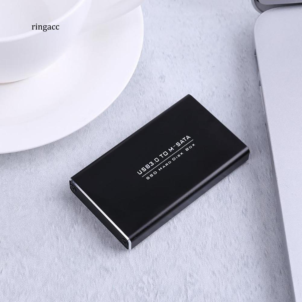 Ổ cứng MSATA - USB 3.0 SSD vỏ nhôm kèm phụ kiện