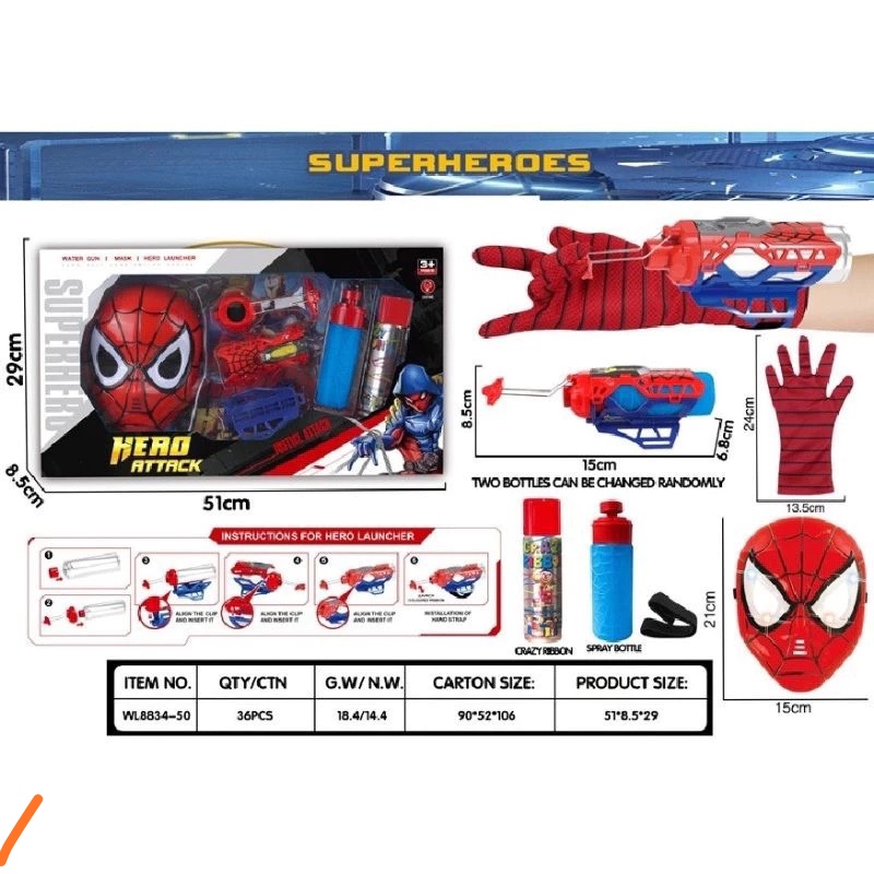 ĐỒ CHƠI GĂNG TAY SIÊU NHÂN NGƯỜI NHỆN SPIDERMAN BẮN TƠ