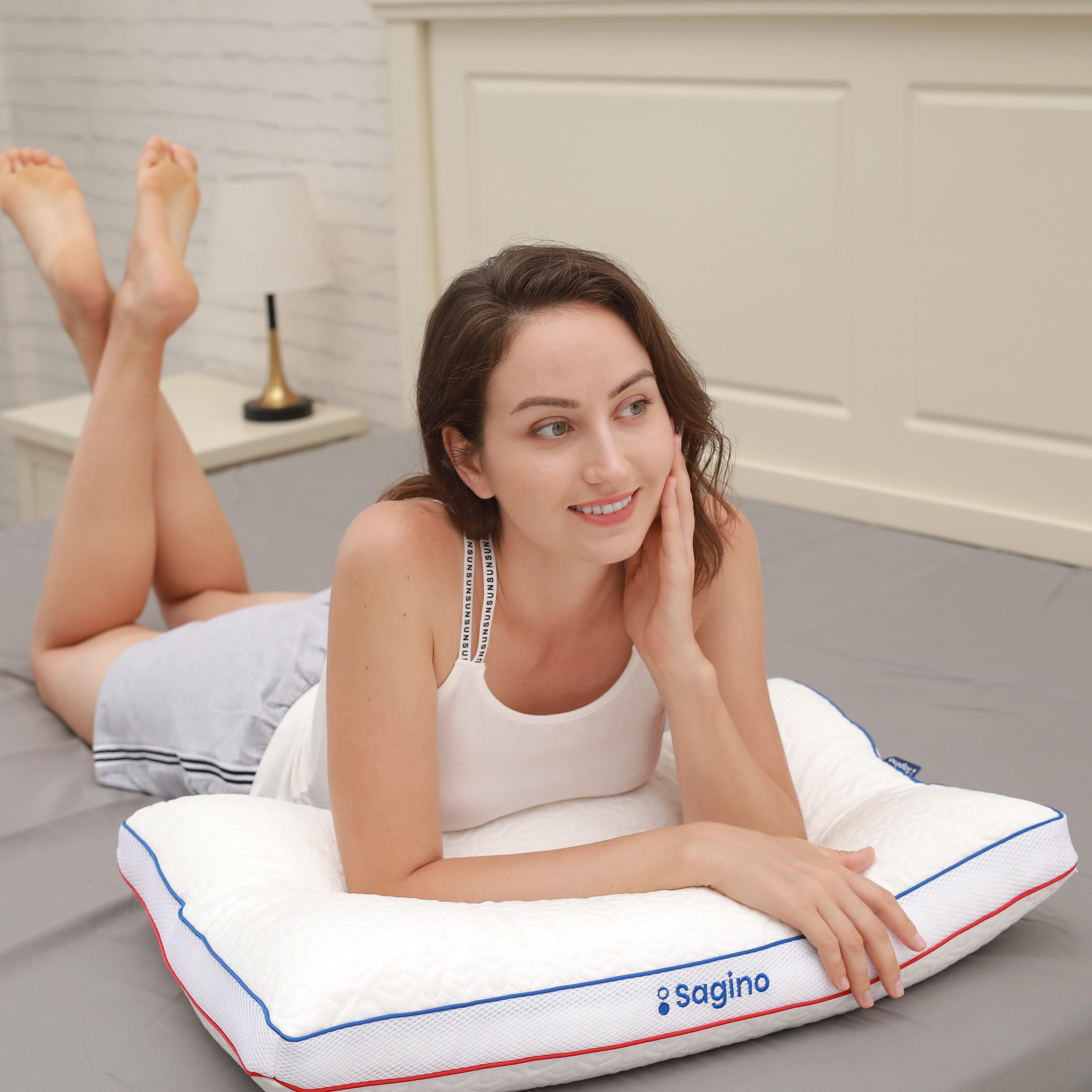 Sagino Mút Gối Mềm Mịn Làm Mát Gối Đàn Hồi Chậm Thoải Mái Ngủ Gối Chăn Ga Gối Cojines Подушка