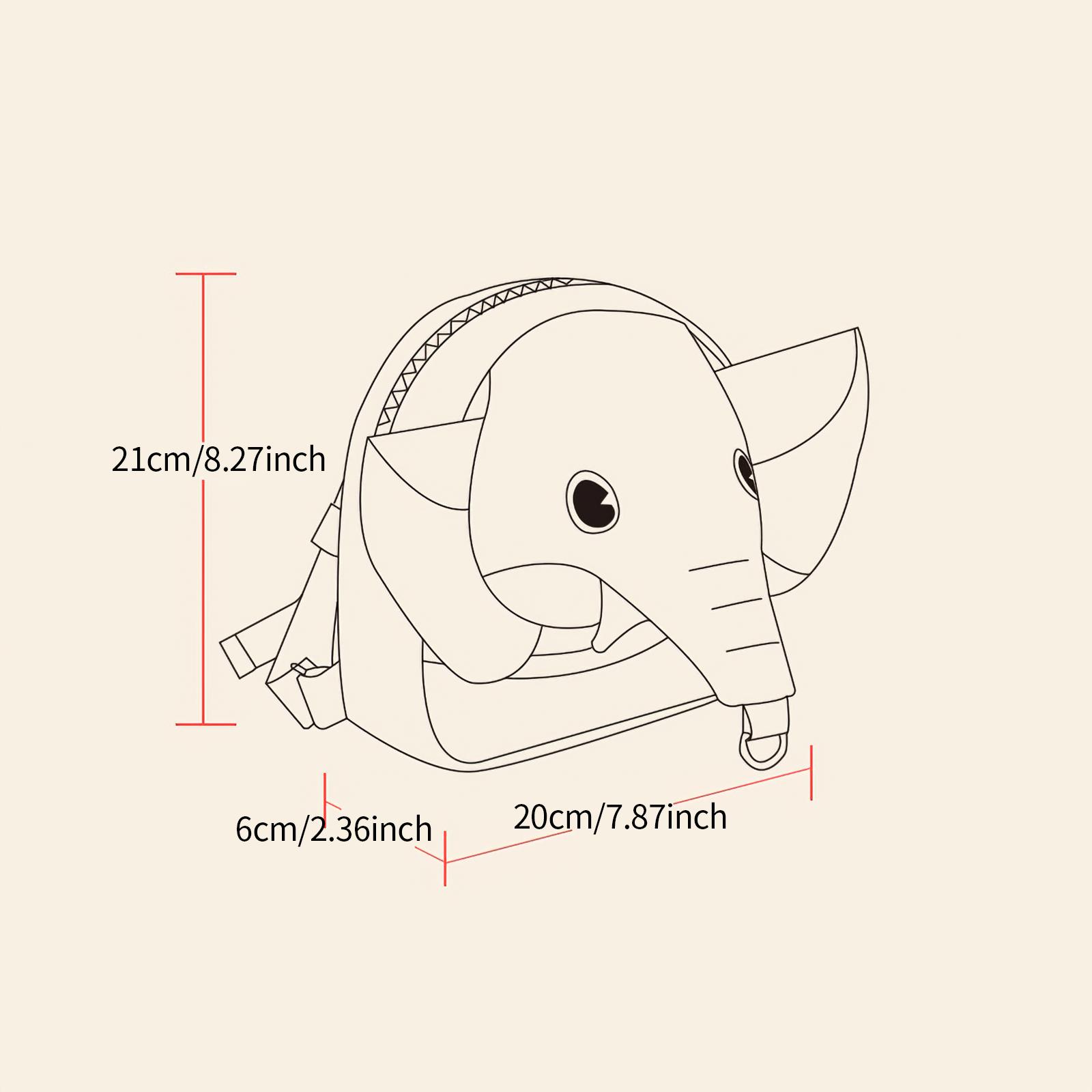 An Toàn Cho Bé Chống Mất Ba Lô Trẻ Em Lực Kéo Đi Bộ Dây Dễ Thương Hoạt Hình Voi Túi Trẻ Học Đi Bộ Dây Xích