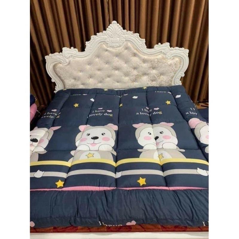 Topper Nệm - Tấm Bảo Vệ Nệm Cao Cấp Size 1m2x2m, 1m4x2m, 1m5x2m, 1m6x2m Vải Cotton Đũi Thấm Hút Mồ Hôi Chống Đau Mỏi