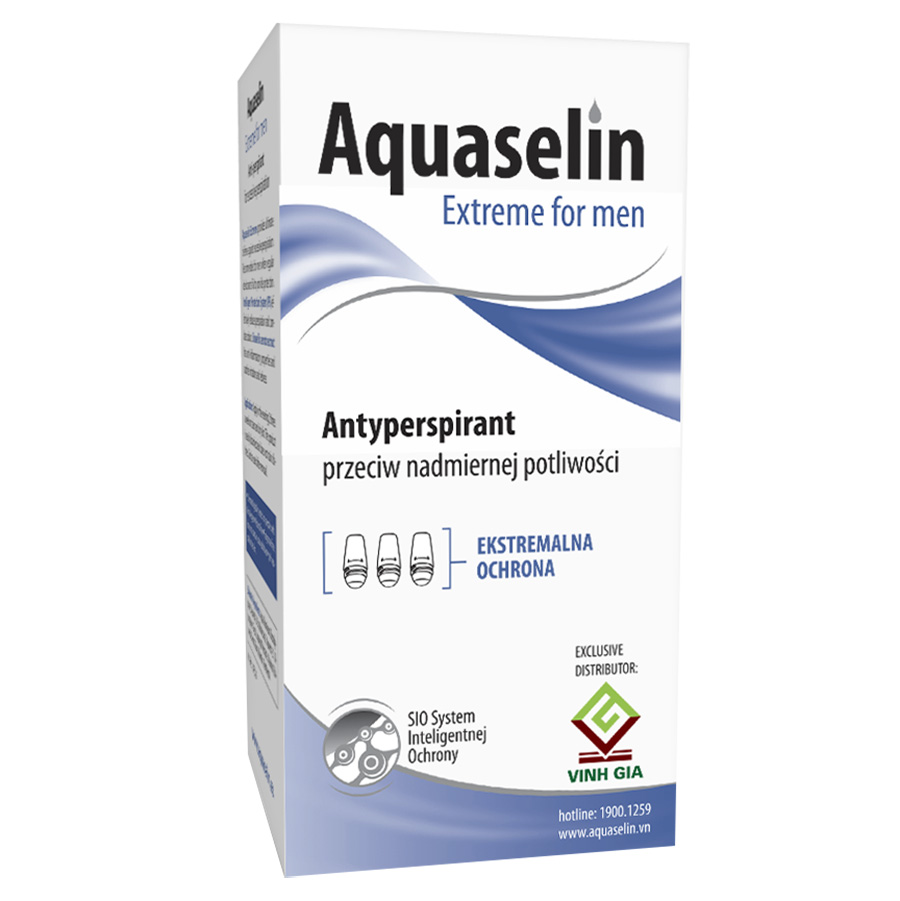 Lăn Nách Dành Cho Nam Aquaselin Extreme For Men Antiperspirant For Excessive Perspiration 50ml - 3936