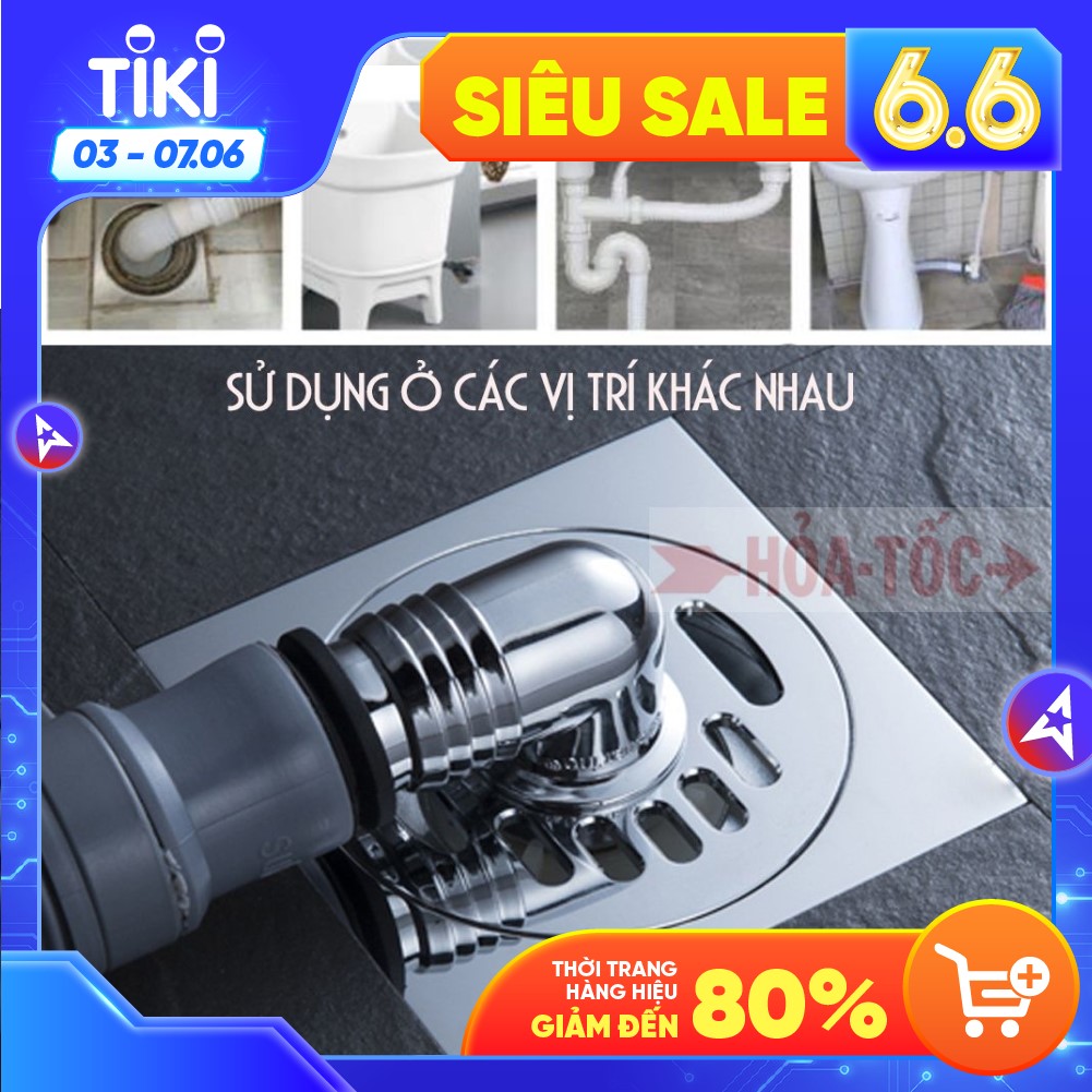 Bộ thoát nước máy giặt, thoát nước thải lắp thoát sàn, ngăn mùi Chữ L