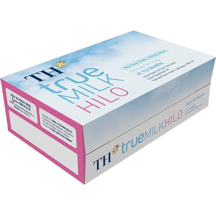 Thùng 48 hộp sữa tươi tiệt trùng TH True Milk  HILO vị tự nhiên 180ml