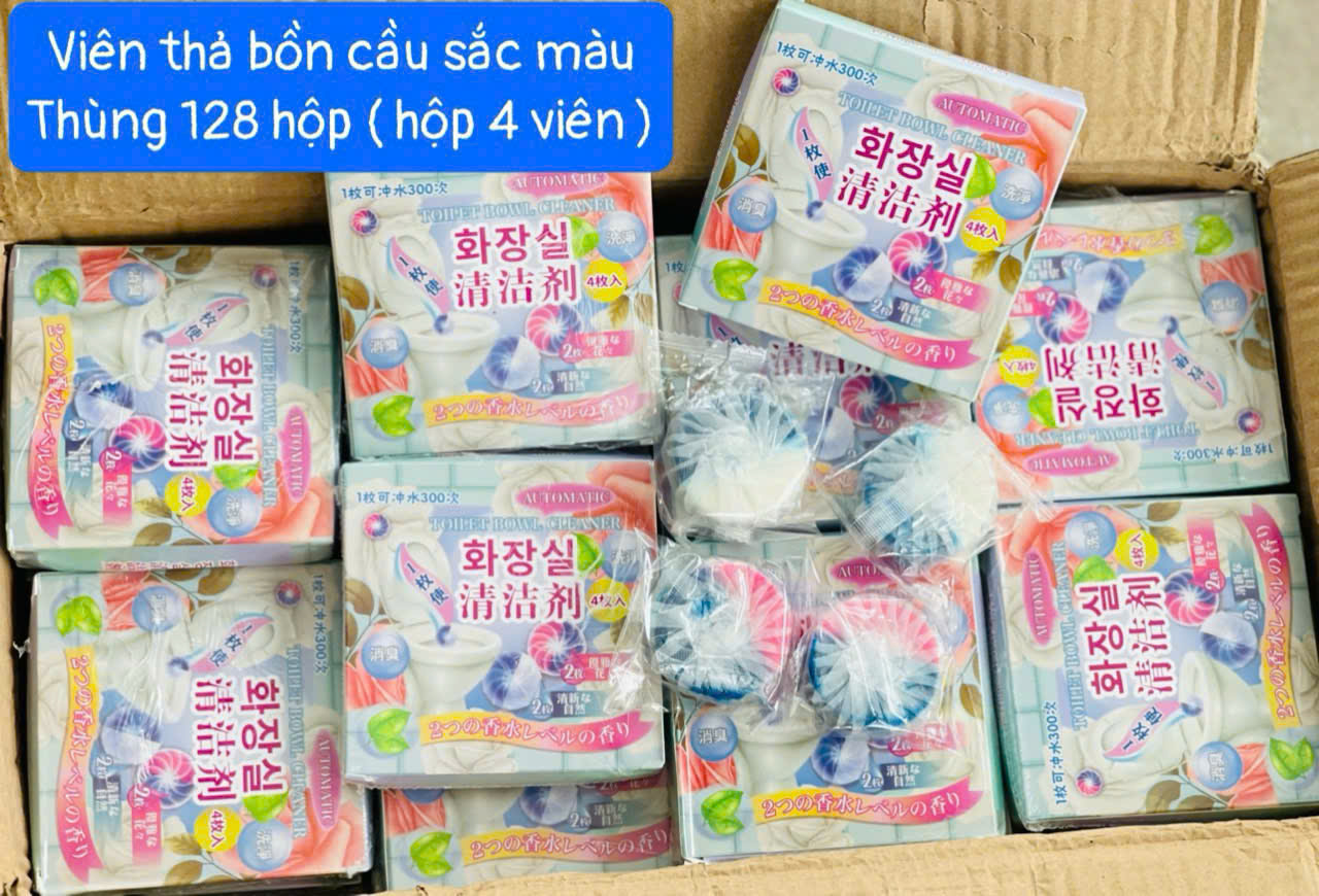 Viên Thả Bồn Cầu 3IN1 Vừa Vệ Sinh ,Diệt Vi Khuẩn,Làm Bóng Men Sứ Bồn Cầu Vừa Tỏa Hương Thơm Mát Chống Mùi, Diệt Khuẩn, Làm Sạch Hiệu Quả - HÀNG CHÍNH HÃNG MINIIN