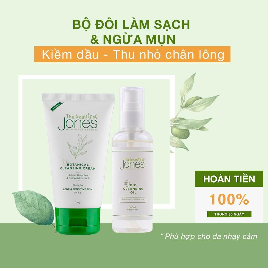 Combo làm sạch sâu cho da dầu mụn The Beauty of Jones
