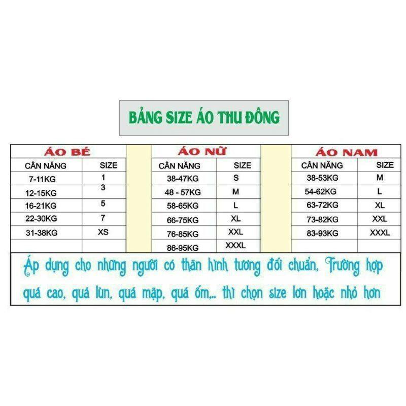 Áo gia đình nỉ bông màu đỏ, hàng loại 1