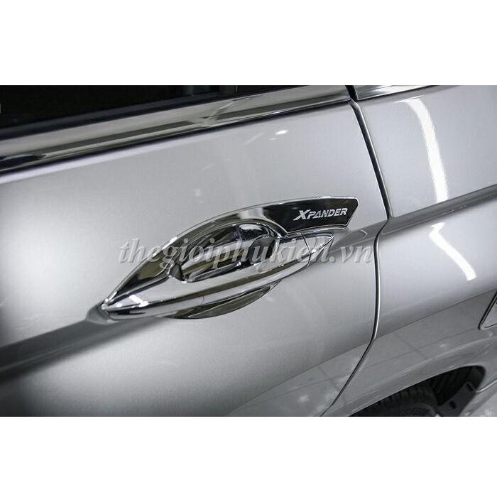 Bộ ốp tay nắm, hõm cửa xe Mitsubishi Xpander mạ Crom