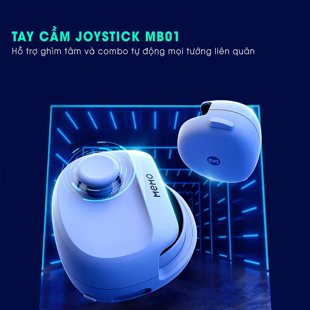 Tay cầm chơi game đện thoại MEMO MB01 -  Joystick macro combo tổ hợp phím ghìm tâm auto tap, kết nối bluetooth mượt mà - Hàng nhập khẩu