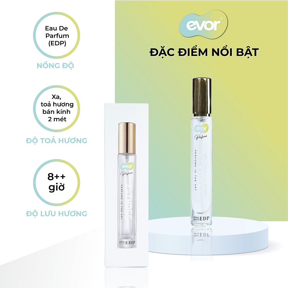 Nước hoa nữ F-THREE Perfume 10ML, hương hoa cỏ, hoa lài, phấn | EVOR