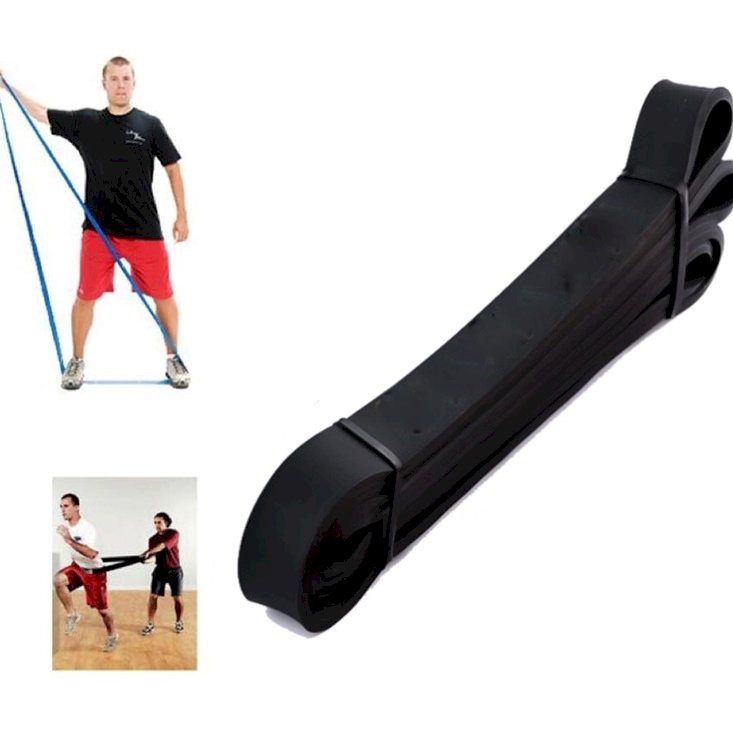 Dây đàn hồi kháng lực Power Band tập gym và yoga (màu đen)