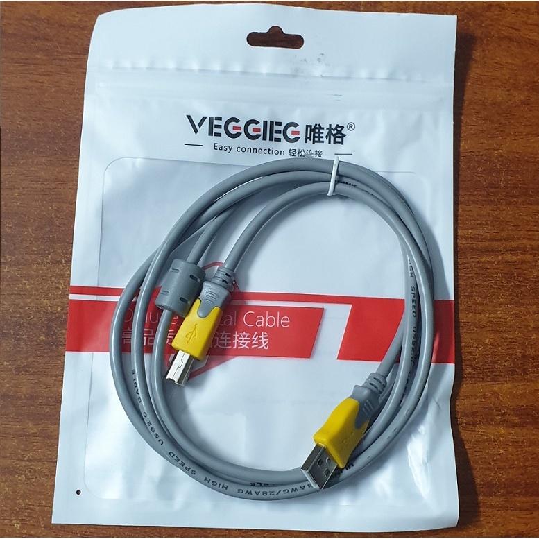 Dây Cáp Usb In 1.5M Veggieg 2.0 Printer Data Cable High Speed - Hàng Chính Hãng