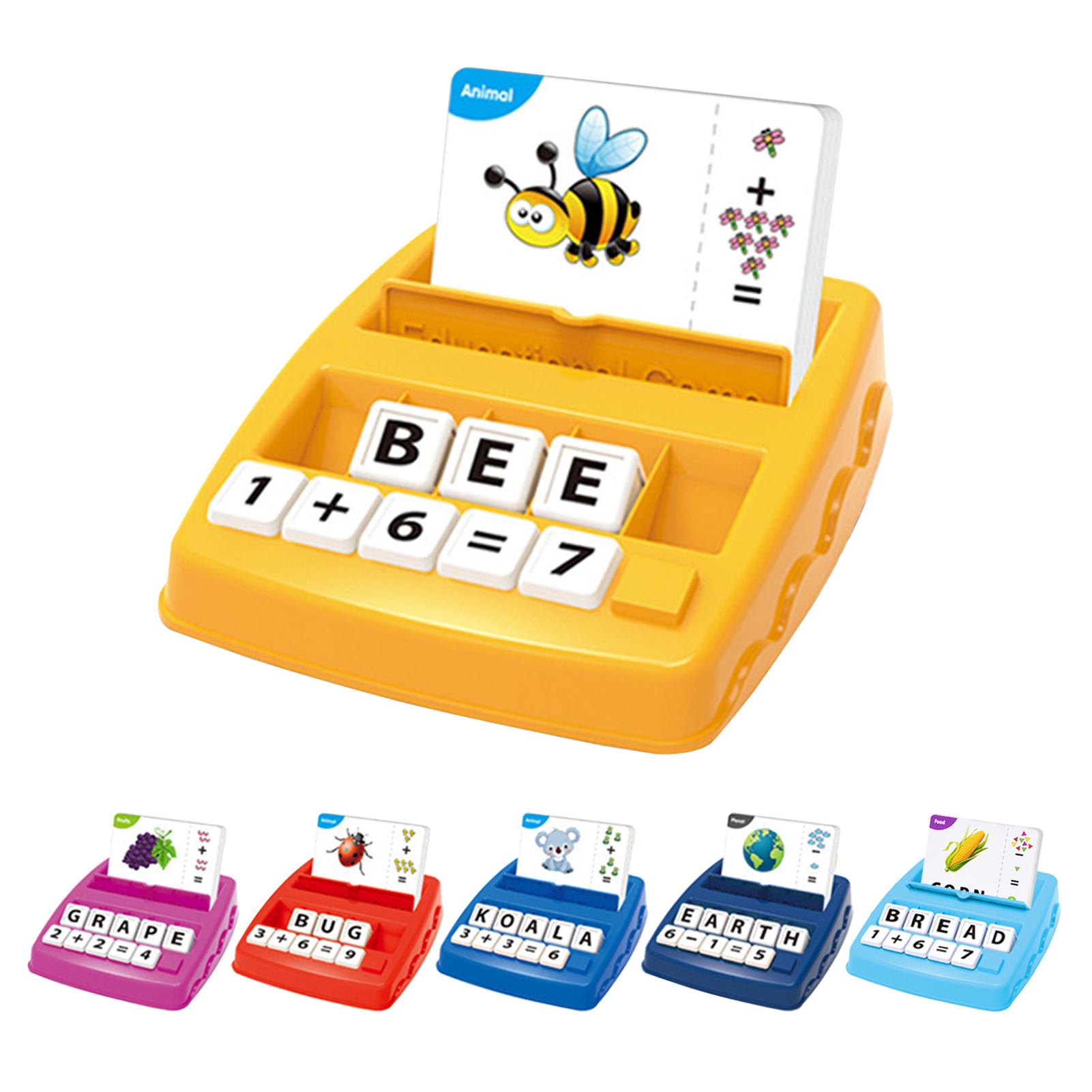 2 in 1 Matching Letter Game Number Math Counting Alphabet Word Spelling Object Recognition Preschool Educational