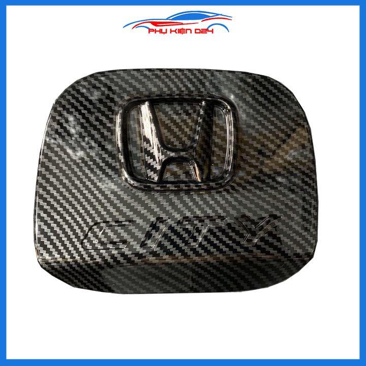 Ốp nắp bình xăng City 2015-2020 vân cacbon chống trầy trang trí ô tô