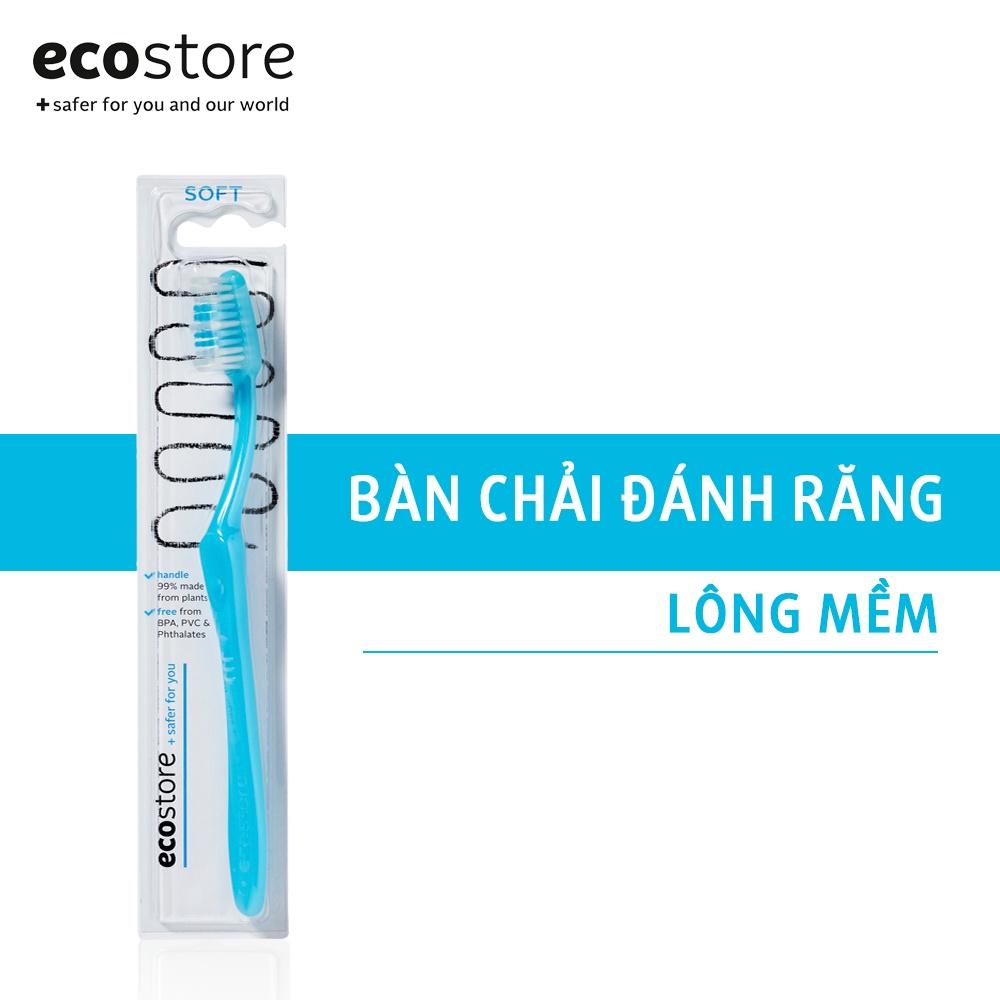 Ecostore Bàn chải đánh răng lông mềm gốc thực vật (Toothbrush Soft) nhiều màu giao ngẫu nhiên