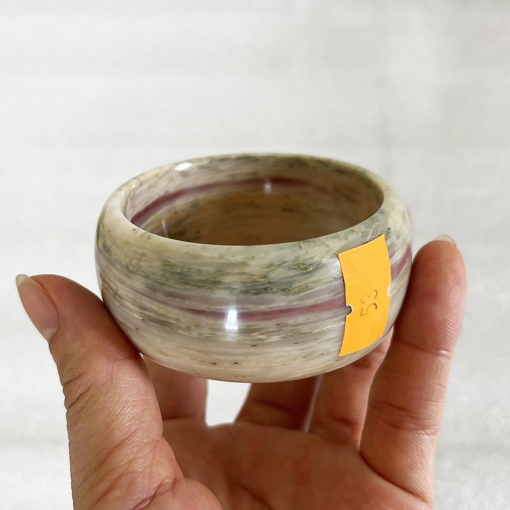 Vòng tay đá thật bản cao vân tím và đa sắc cho mệnh Thổ và Hỏa