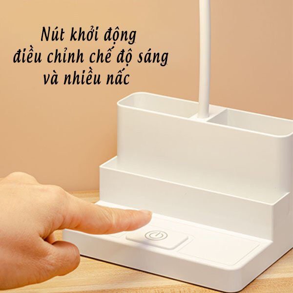 Đèn Học Để Bàn Chống Cận 3 Chế Độ Ánh Sáng - Đèn bàn Led tích điện đa năng hỗ trợ đọc sách, làm việc, trang trí