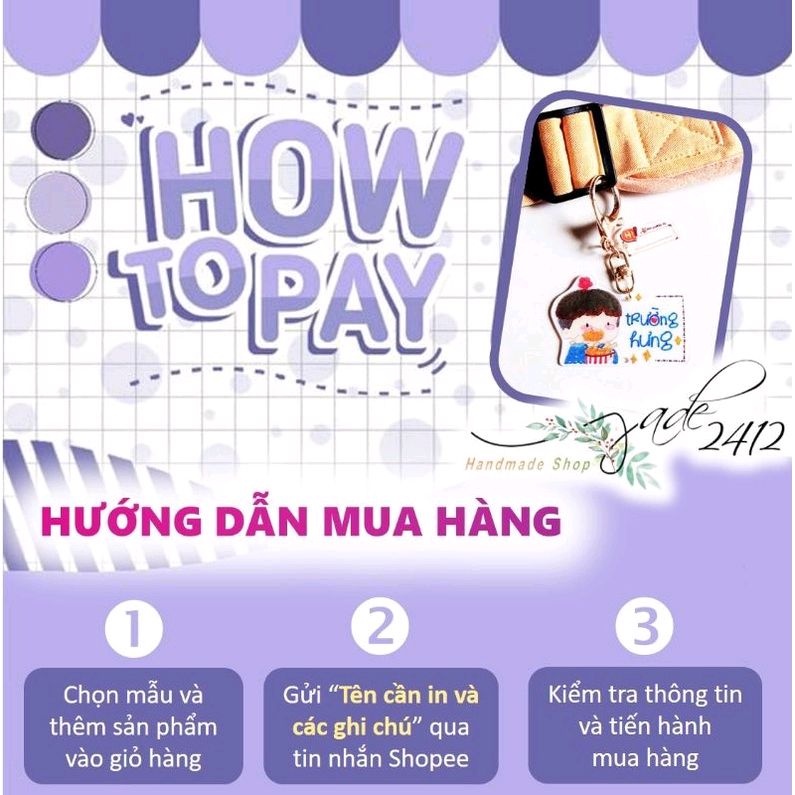 Móc khoá Tên Handmade mừng ngày nhà giáo 20/11