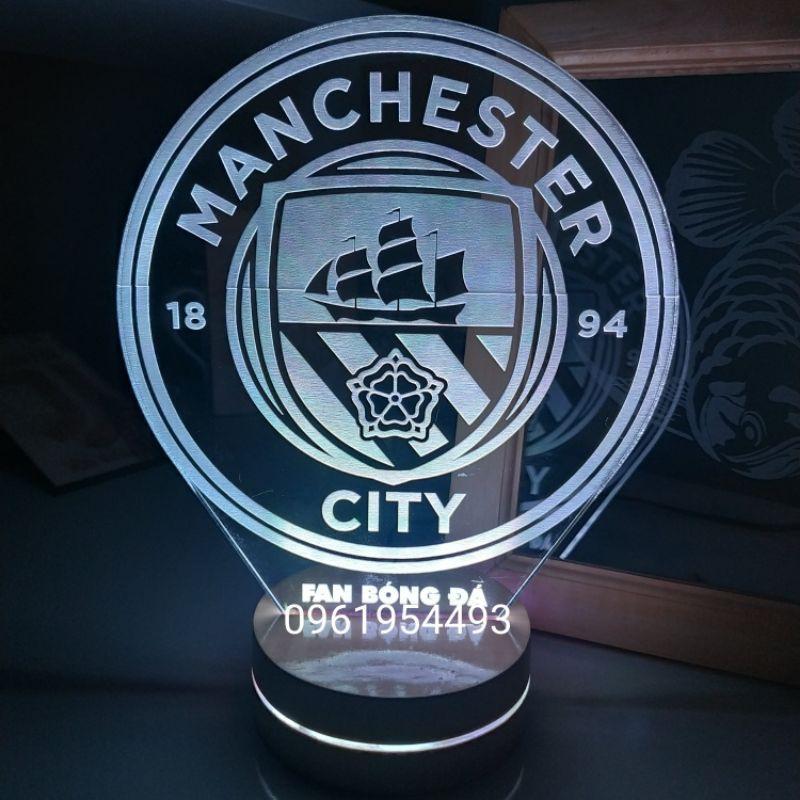 Đèn Led 3D Manchester City decor bàn học decor bàn làm việc quà tặng sinh nhật có khắc tên