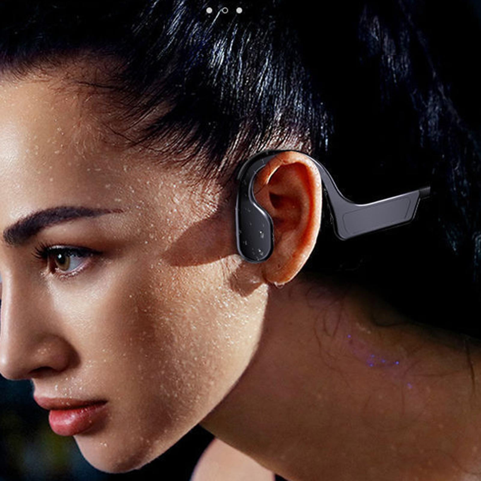 Ear-hook Wireless Bluetooth Headphones Bone Conduction Sport Driving