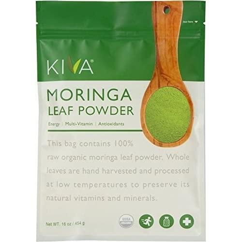 Kiva Organic Moringa Leaf Powder - Non-GMO and RAW - (1 Pound)