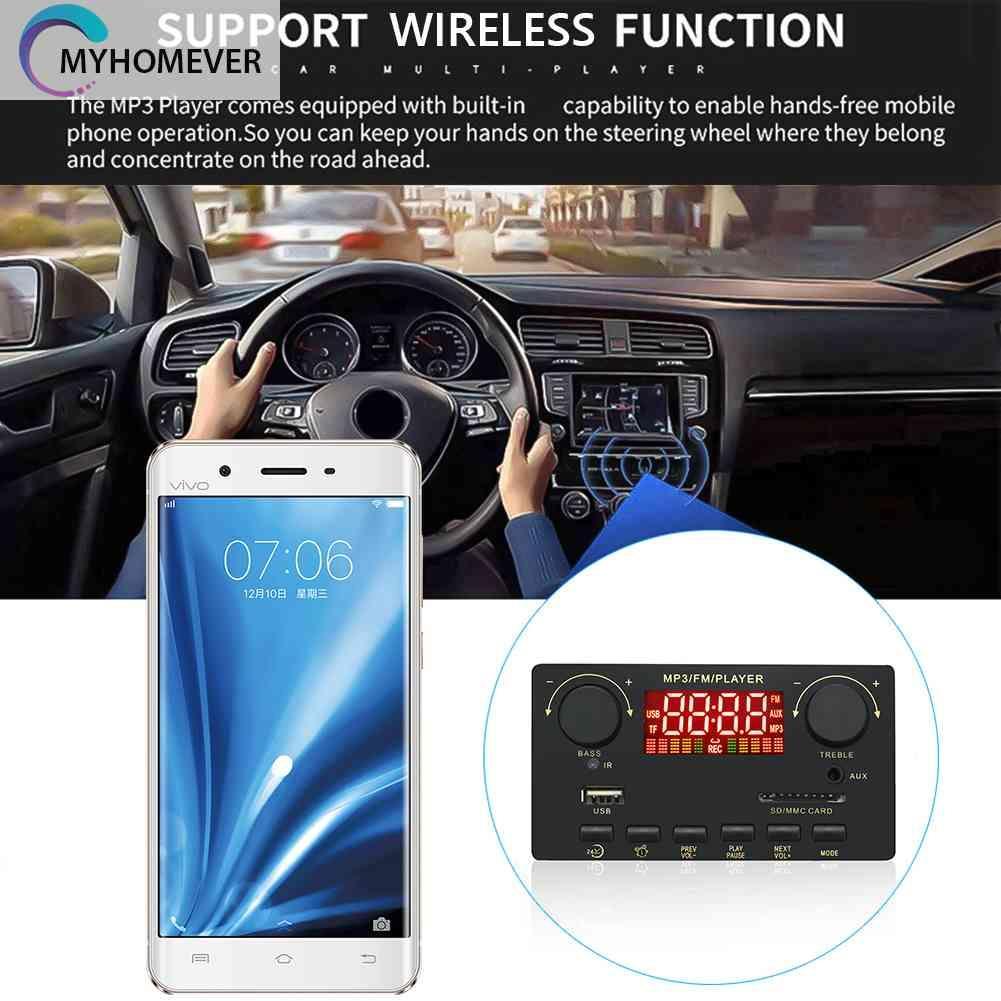 Bảng Mạch Khuếch Đại Âm Thanh MP3 12V 80W Kết Nối Bluetooth 5.0 2x40W
