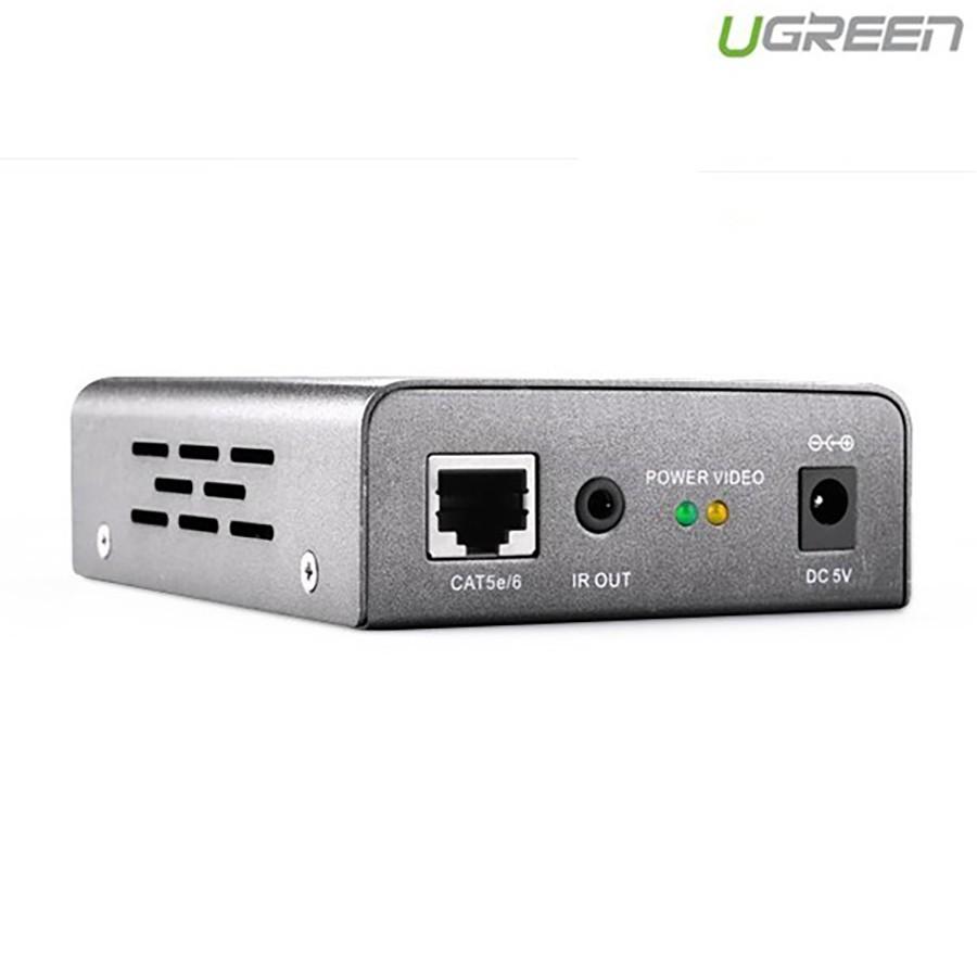 Bộ kéo dài HDMI qua dây LAN 60M Ugreen 40210 chính hãng - Hàng Chính Hãng