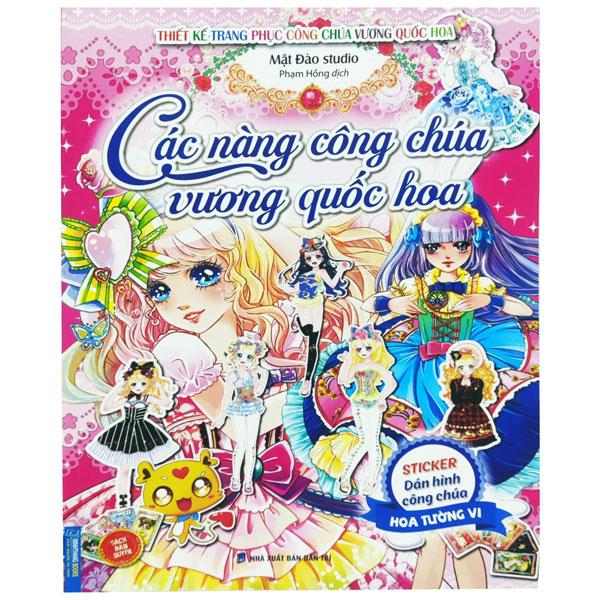 Các Nàng Công Chúa Vương Quốc Hoa - Sticker Dán Hình Công Chúa Hoa Lan Tường Vi