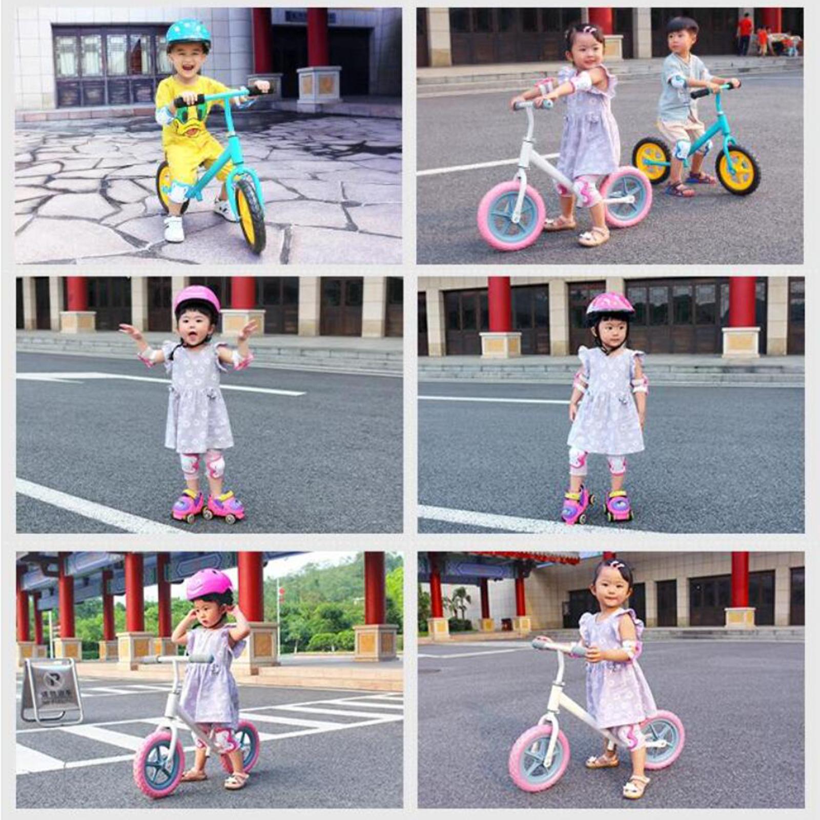 Kids Protective Gear Set for Children Toddler Knee and Elbow Pads with Wrist Guards 6 in 1 for Skating Cycling Bike  ing Scooter