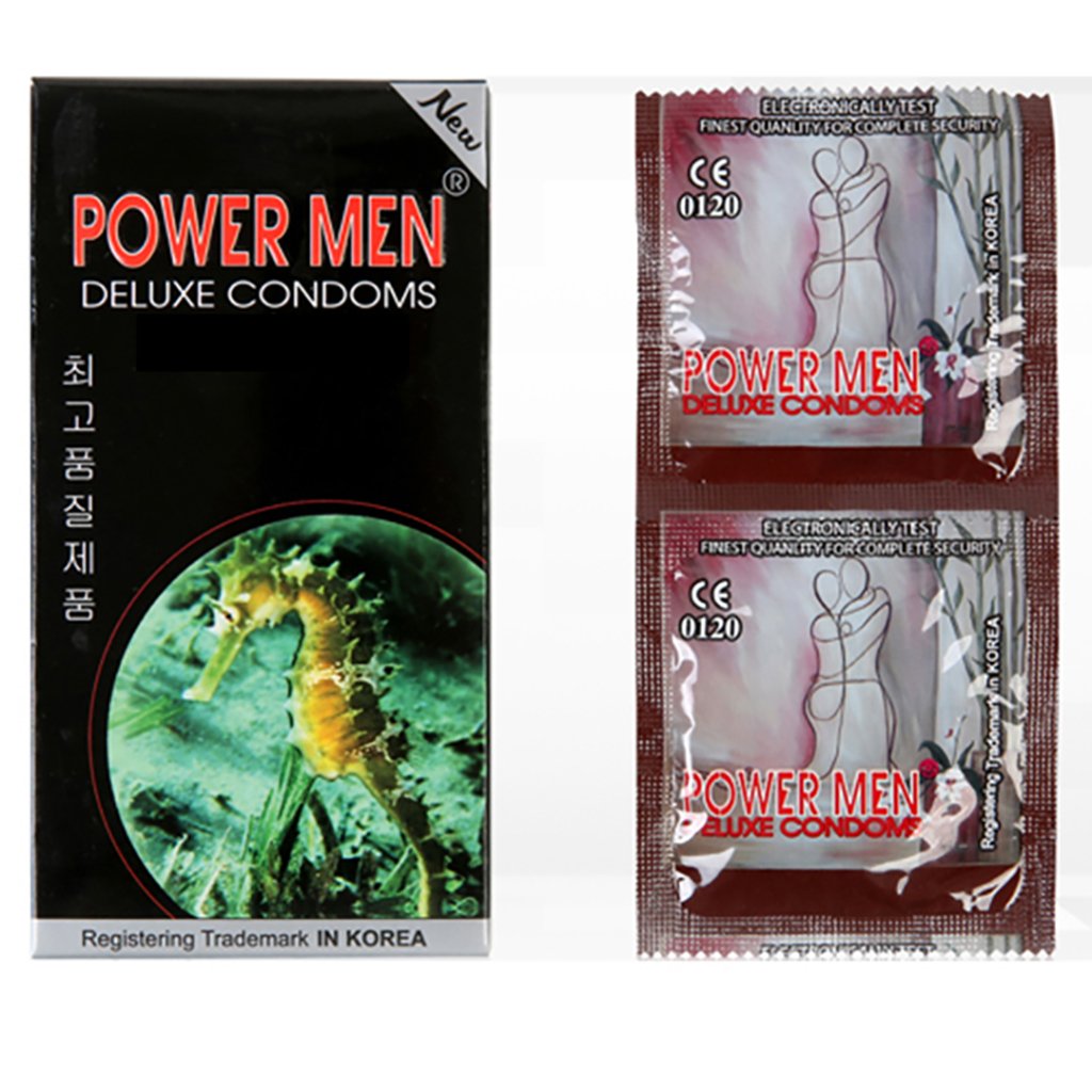 Siêu phẩm bao cao su cao cấp chính hãng Powermen Longshock, siêu gân, siêu gai, siêu lâu, hộp 12 cái, kéo dài cuộc chơi, tạo đỉnh