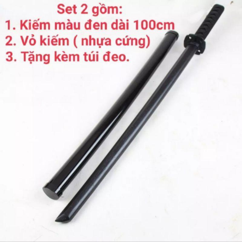 (Dài 100cm) Bokken gỗ cứng bao Gồm Cả Lưỡi Và Bao Phù Hợp Tập Luyện Kendo, Aikido