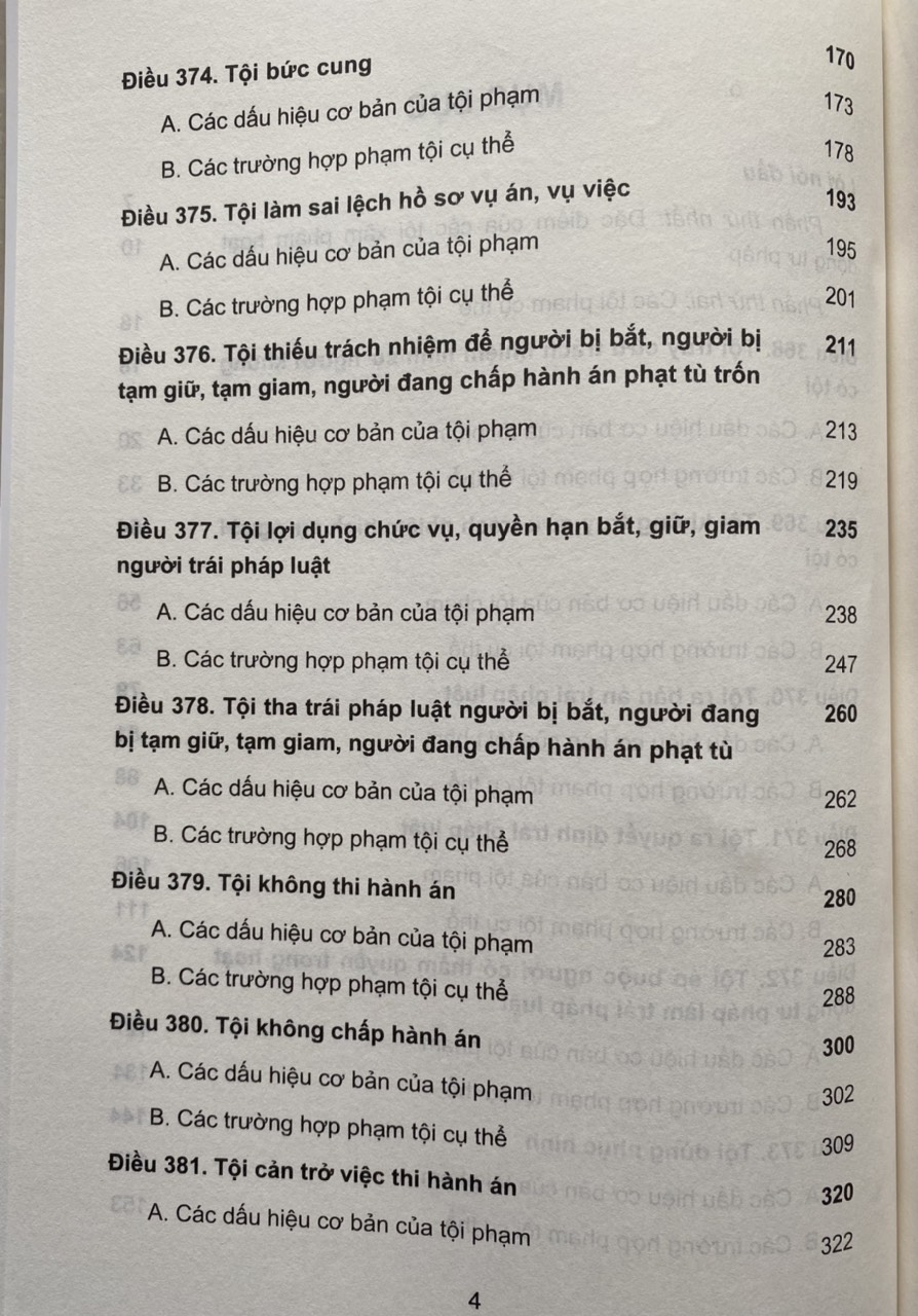 Bình Luận Khoa Học Bộ Luật Hình Sự năm 2015 ( Phần Thứ Hai – Các Tội Phạm ) Chương XXIV Các Tội  Hoạt Động Tư Pháp