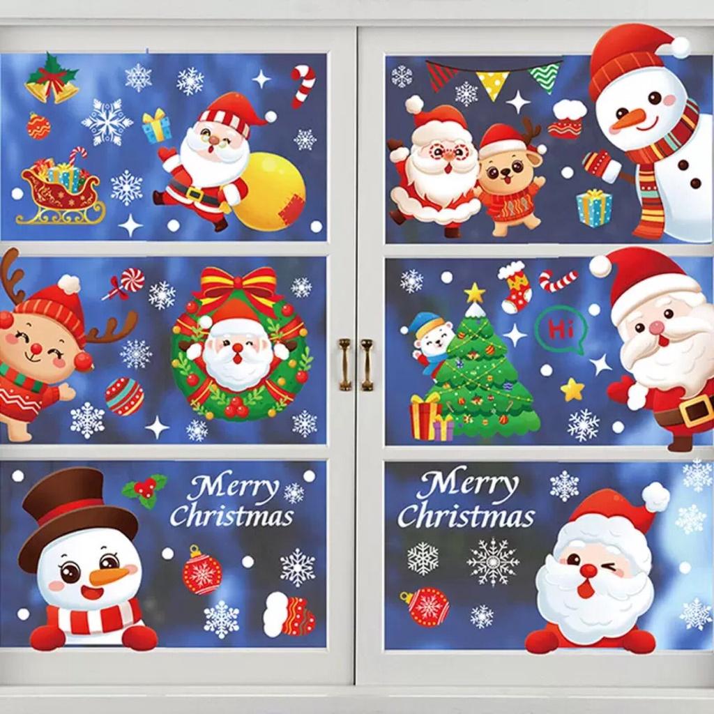Decal trang trí Noel Hít Tĩnh Điện - Vui đùa cùng nhau đêm Noel