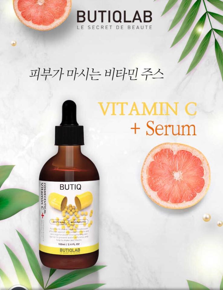 Serum Vitamin C Butiq Lab Hàn Quốc 100ml- Chống Oxy hóa, phục hồi tái tạo da