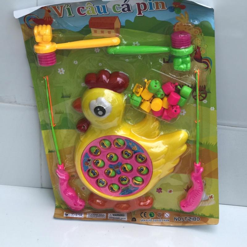 Vỉ đồ chơi Câu Cá Đập chuột 2in1 - Đồ chơi trẻ em - Đồ chơi dùng pin