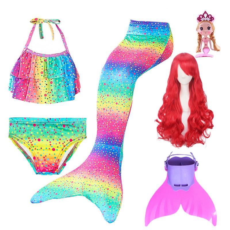 Trẻ Em Nàng Tiên Cá Đồ Bơi Nữ Bikini Đuôi Nàng Tiên Cá Với Vây Bơi Của Bé Mặc Chia Đồ Bơi Nàng Tiên Cá Đuôi Quần Áo Đồ Bơi