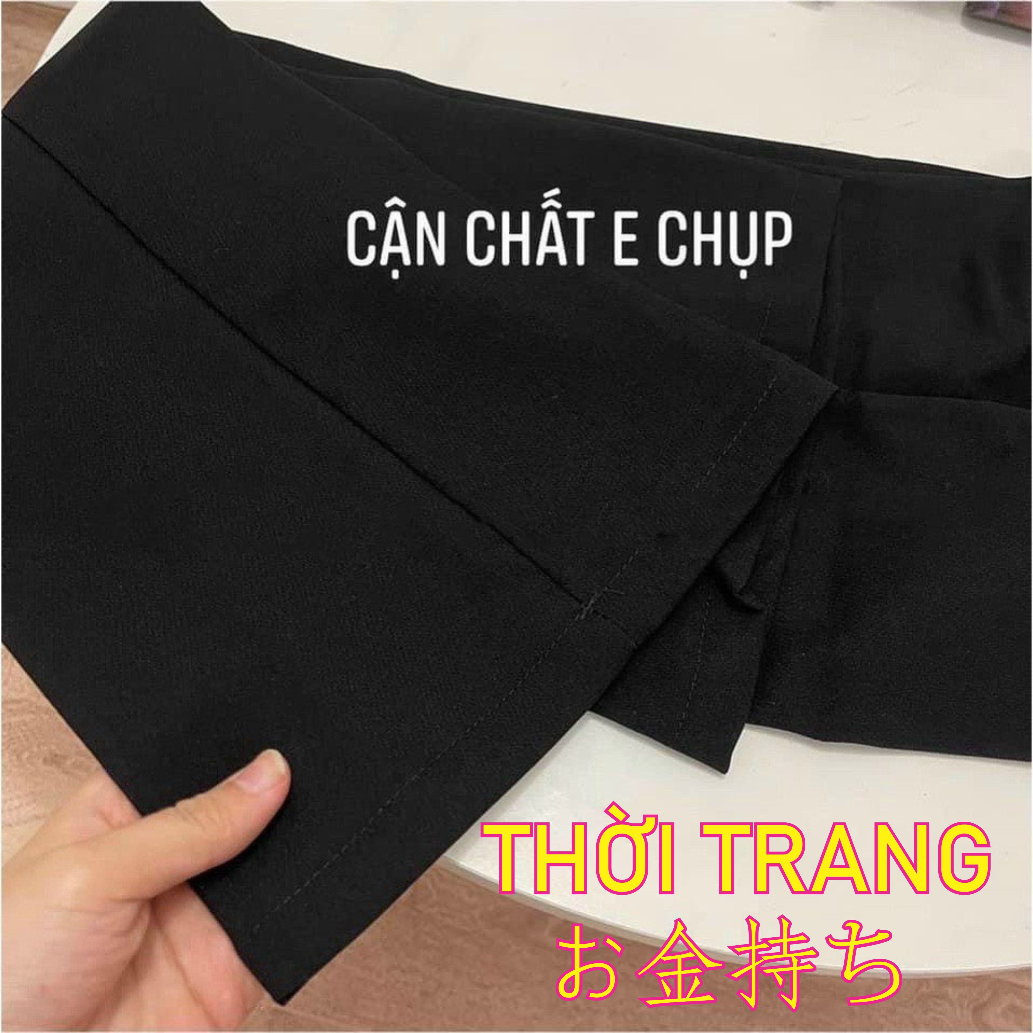Quần ống loe bigsize lưng cao cạp khóa dáng dài phong cách Ulzzang 431