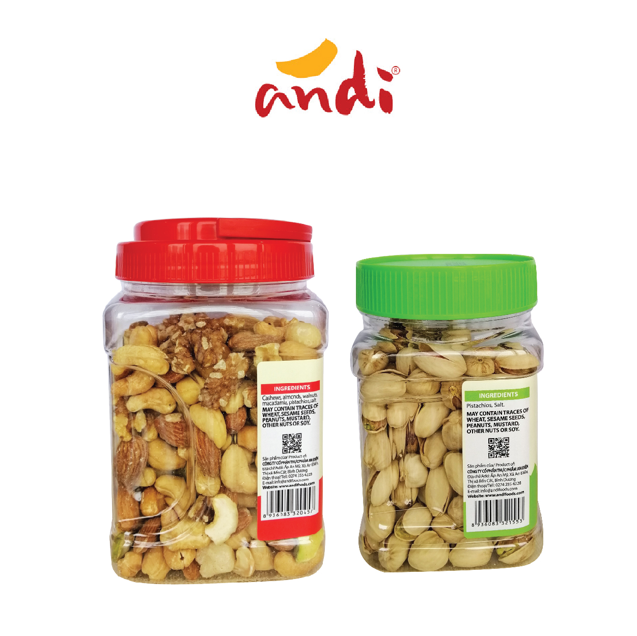 Combo Hạt Dẻ Cười 170g - Hạt Quý Phi 450g