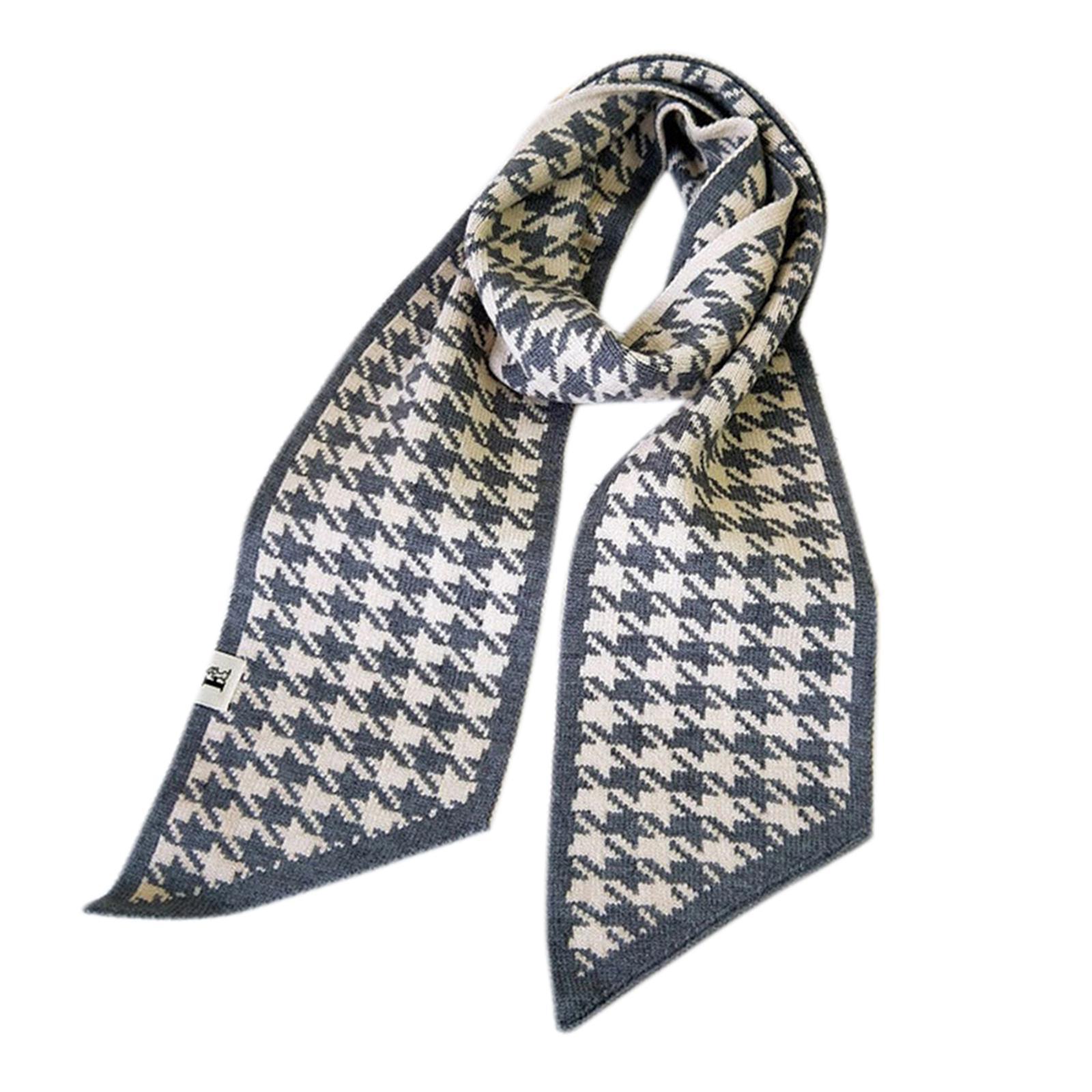 Women's Long Plaid Blanket Chunky Soft Winter/Fall Warm Scarf Big Tartan Scarves Wrap Shawl Knitted Neckerchief Neck Warmer